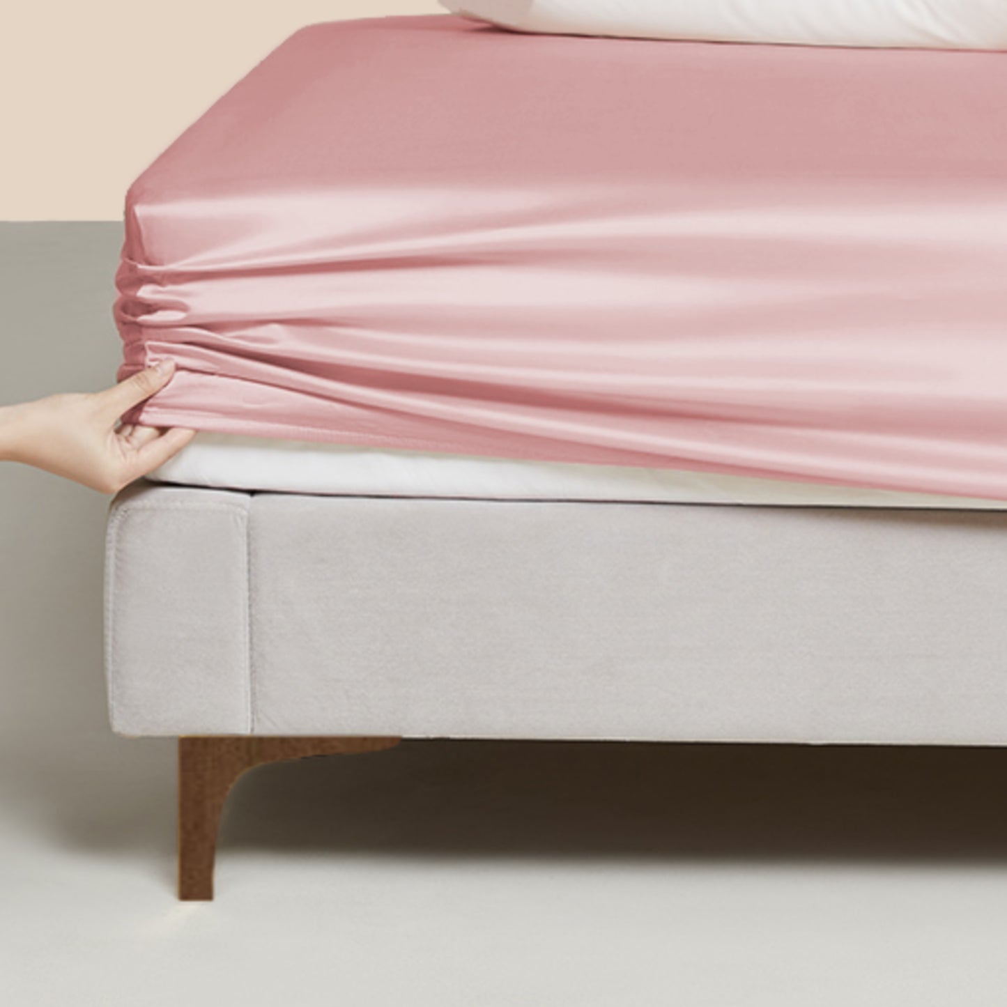 Silk Sheet Set, Pearl Pink