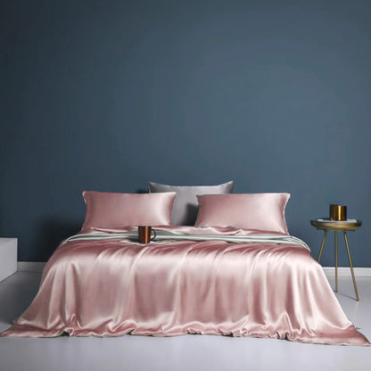 Silk Duvet Cover, Pearl Pink