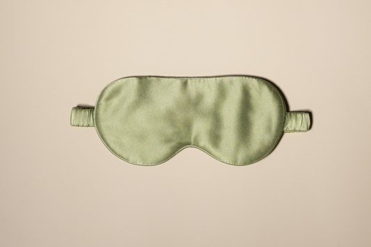 Sage Green Silk Eye Mask