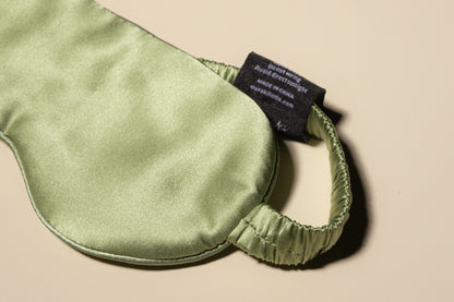 Sage Green Silk Eye Mask