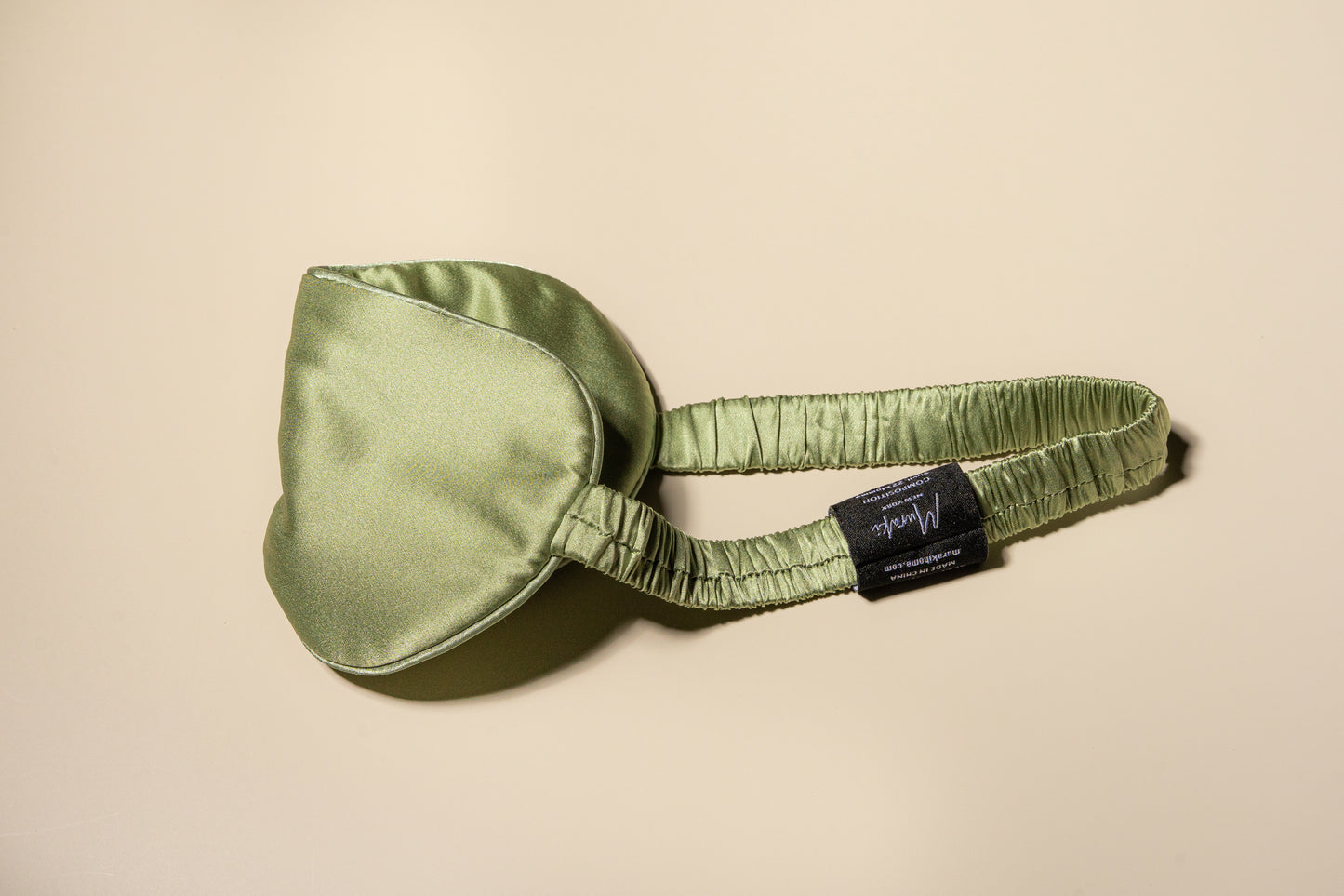 Sage Green Silk Eye Mask