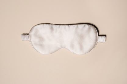 Fog Grey Silk Eye Mask