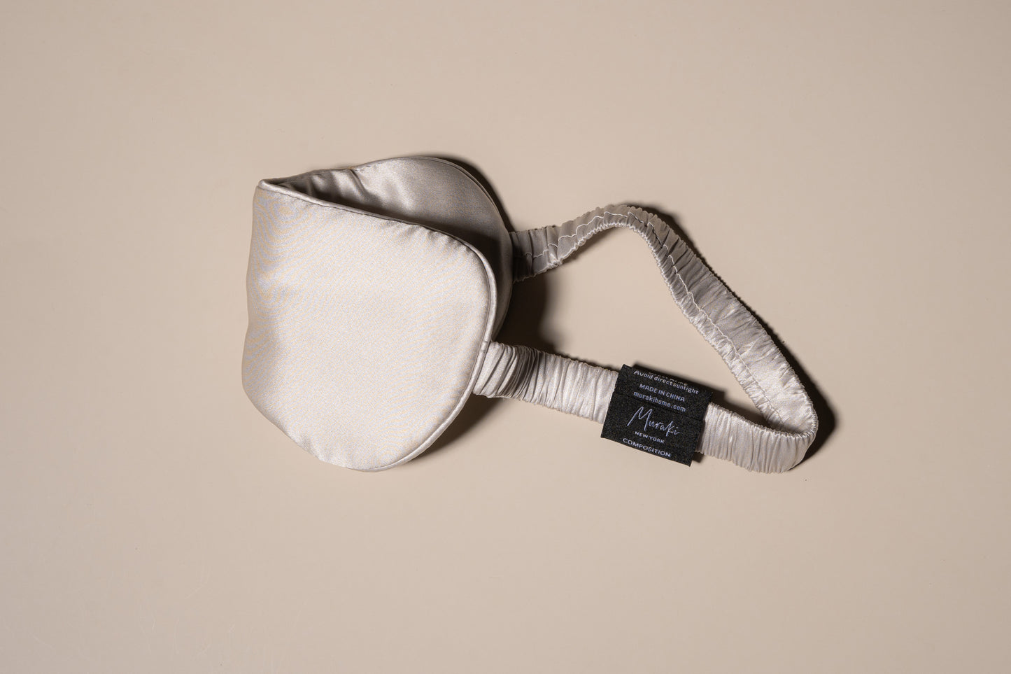 Fog Grey Silk Eye Mask