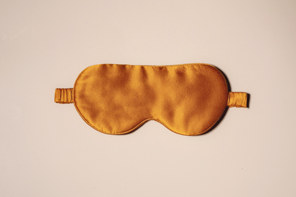 Burnt Orange Silk Eye Mask