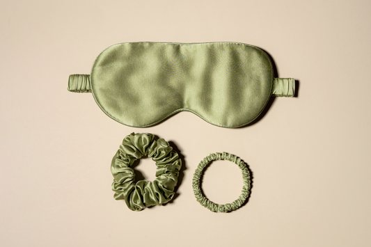 Beauty Silk Set, Sage Green