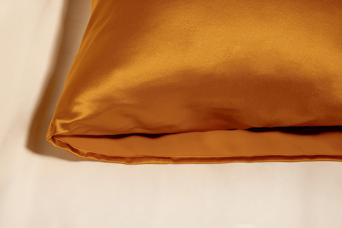 Burnt Orange Queen Silk Pillowcase